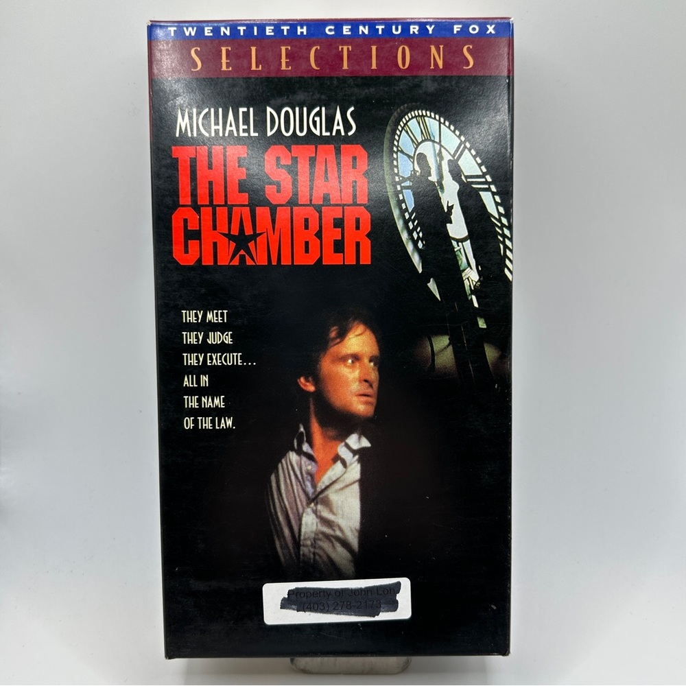 The Star Chamber VHS Tape